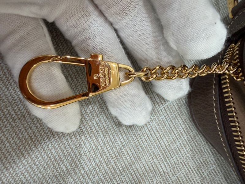 GUCCI 經典Ophidia GG印花帆布迷你郵差包 肩背包 斜背包 卡其棕-29