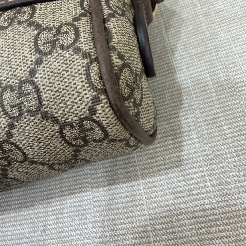 GUCCI 經典Ophidia GG印花帆布迷你郵差包 肩背包 斜背包 卡其棕-38