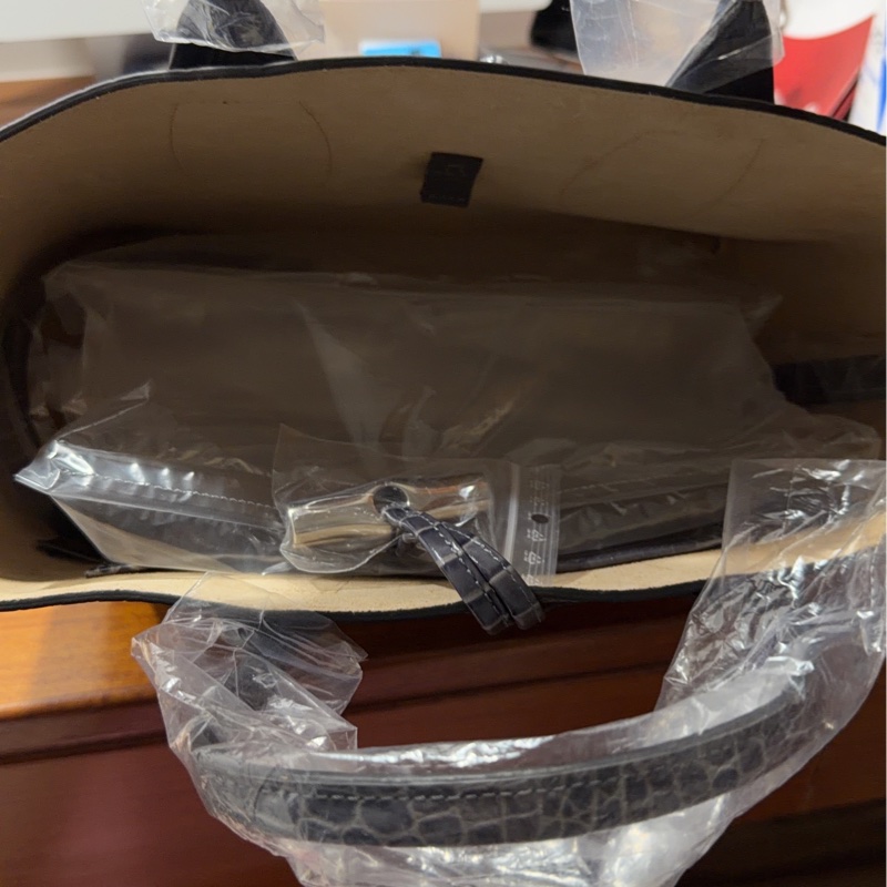 LONGINES 灰鱷魚托特包-5