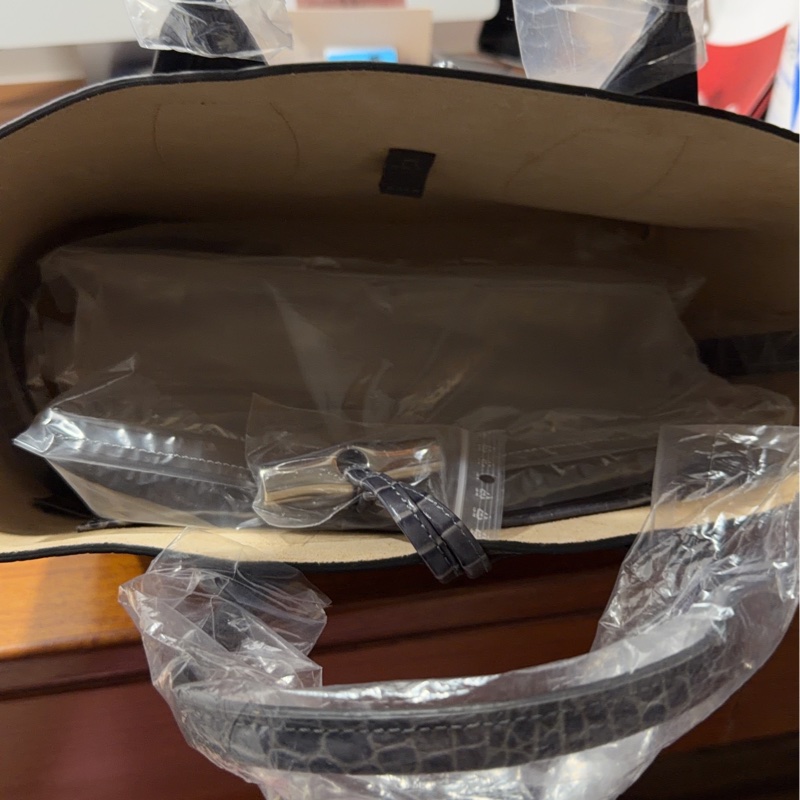 LONGINES 灰鱷魚托特包-8