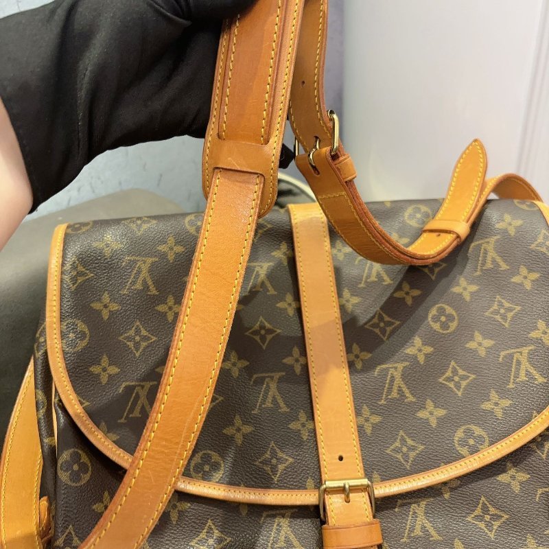 Louis Vuitton 雙子星 中號單肩斜背包 整體很新 配件塵袋-8