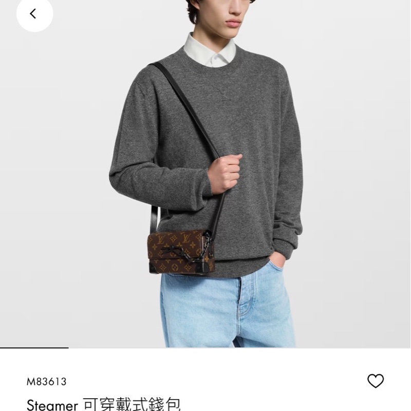 LV M83613 Steamer 經典花紋翻蓋斜背包-4