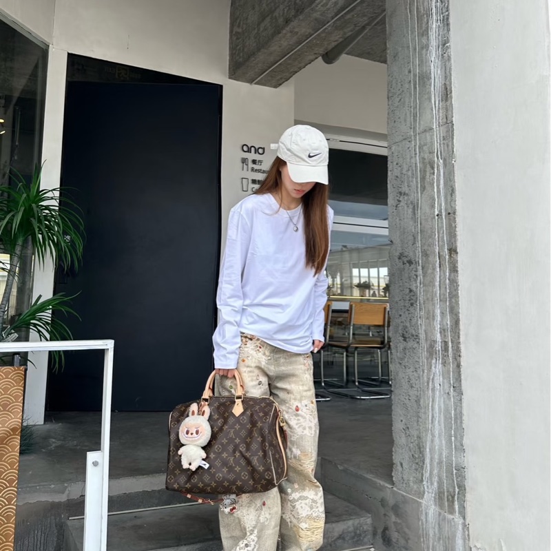 LV M41112 經典Monogram SPEEDY 30手提包 斜背包 波士頓包#背帶款#-1