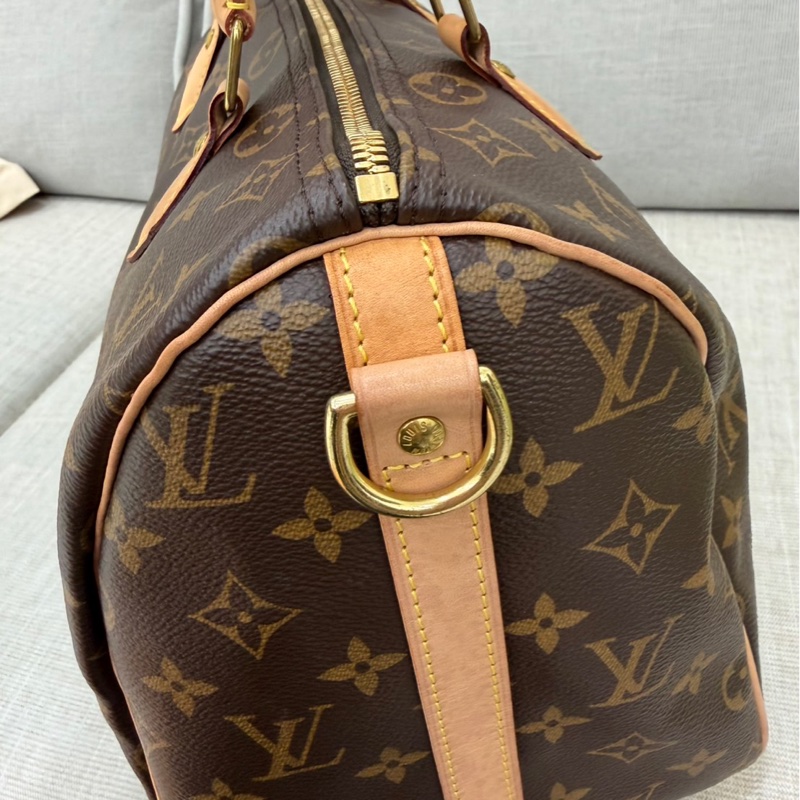 LV M41112 經典Monogram SPEEDY 30手提包 斜背包 波士頓包#背帶款#-21