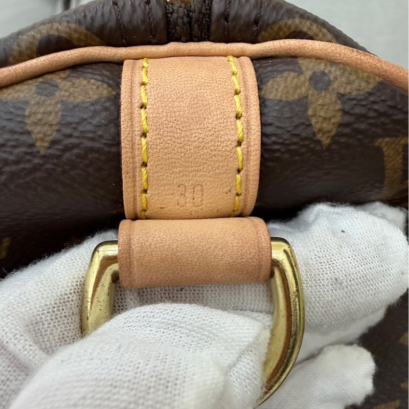 LV M41112 經典Monogram SPEEDY 30手提包 斜背包 波士頓包#背帶款#-23