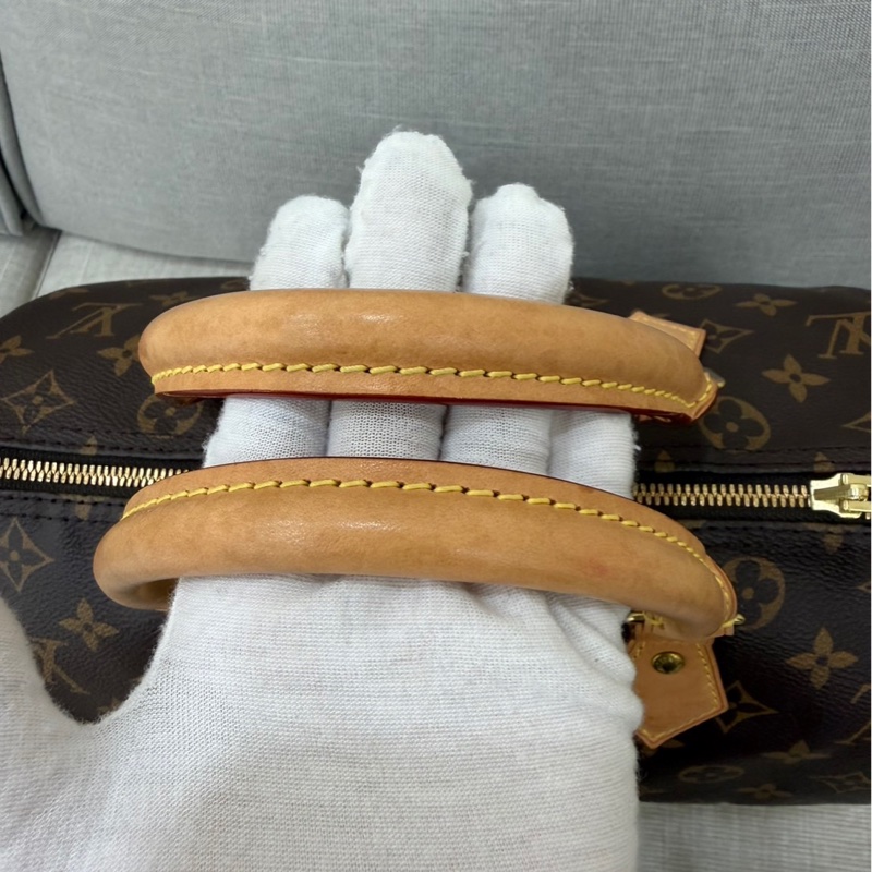LV M41112 經典Monogram SPEEDY 30手提包 斜背包 波士頓包#背帶款#-52