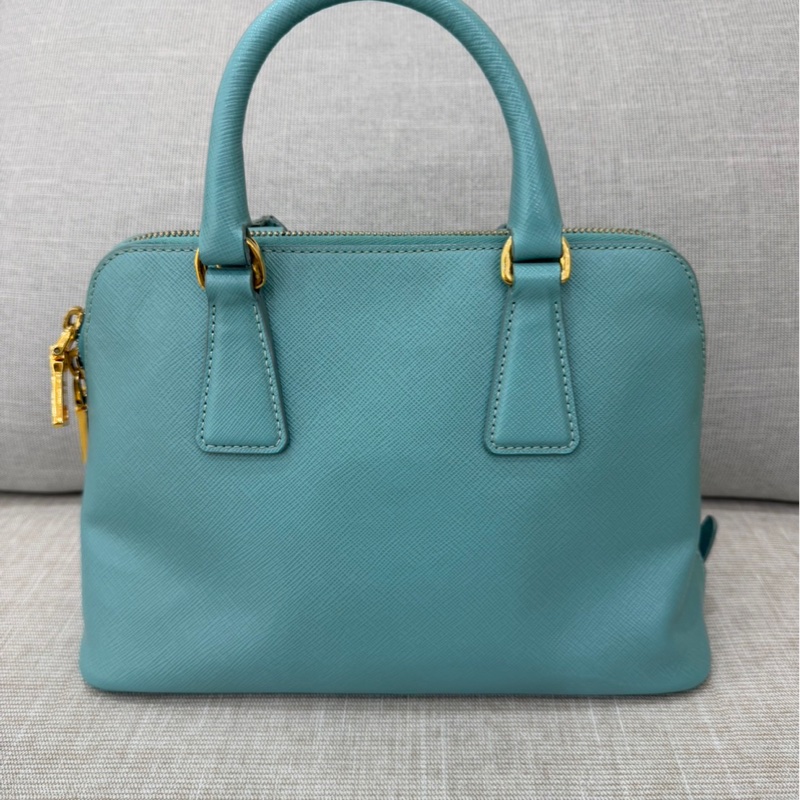 PRADA 貝殼包 手提包 斜背包淺藍色-6