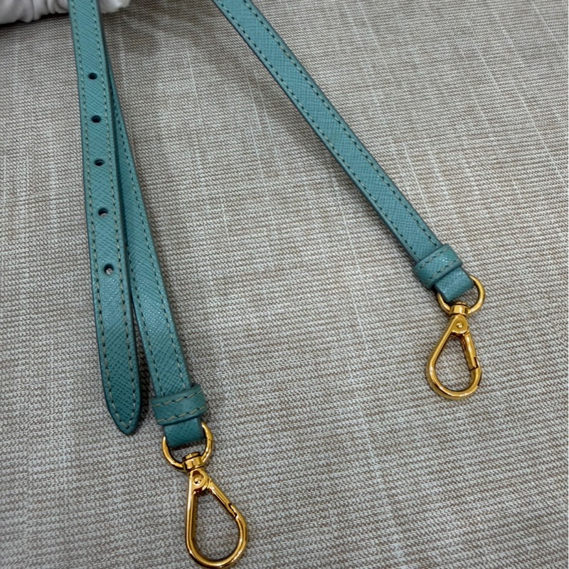 PRADA 貝殼包 手提包 斜背包淺藍色-44