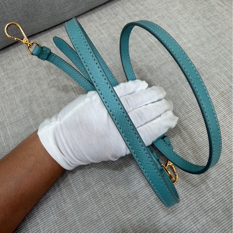 PRADA 貝殼包 手提包 斜背包淺藍色-64