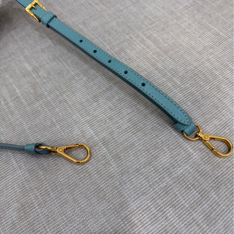 PRADA 貝殼包 手提包 斜背包淺藍色-72