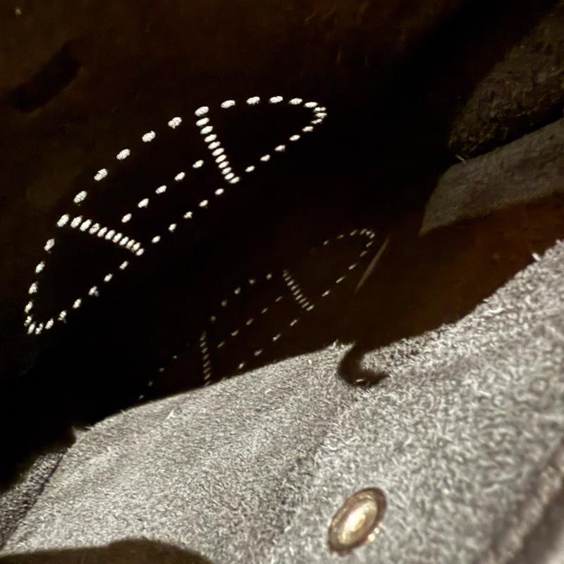 *全新未使用*HERMES 愛馬仕K刻2025年mini Evelyne 16cm 斜背包黑銀-13