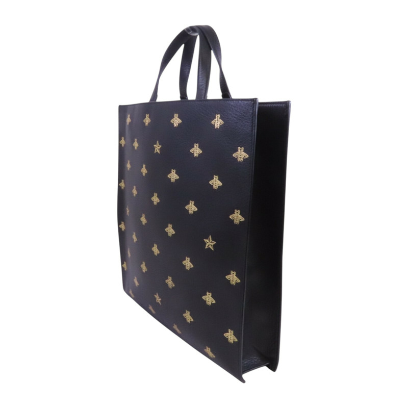 GUCCI 牛皮皮革Bee Star Hand Bag金扣手挽袋-2