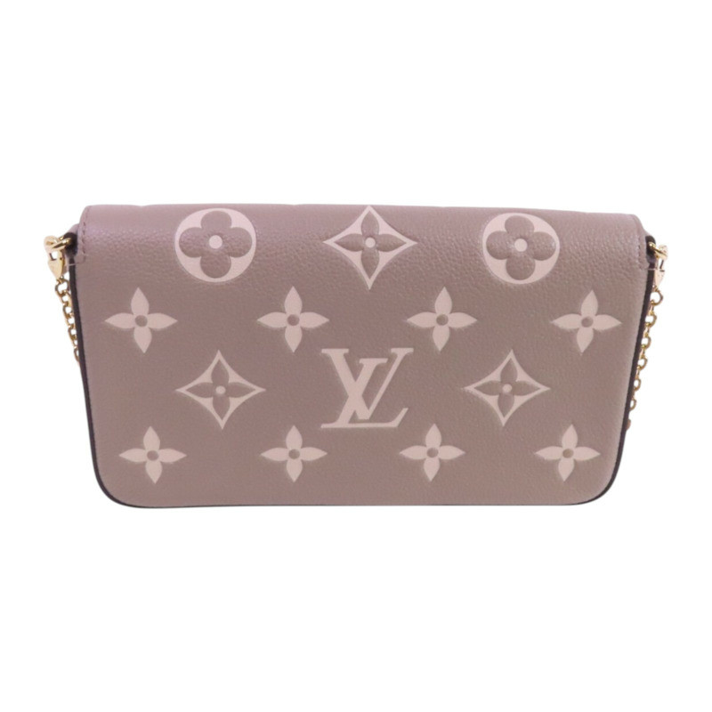 LOUIS VUITTON Monogram Empreinte Felicie Pochette金扣鏈帶肩背袋-1