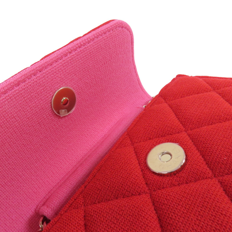 CHANEL 帆布Shoulder Bag金扣鏈帶肩背袋-8