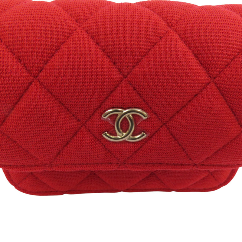 CHANEL 帆布Shoulder Bag金扣鏈帶肩背袋-14