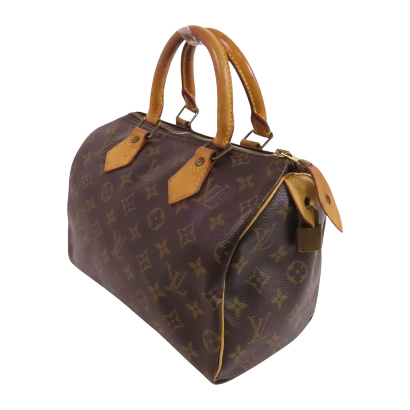 LOUIS VUITTON Monogram Speedy 25金扣手挽袋-2