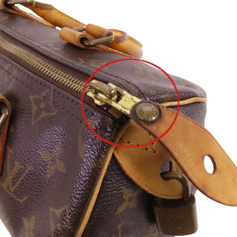 LOUIS VUITTON Monogram Speedy 25金扣手挽袋-17