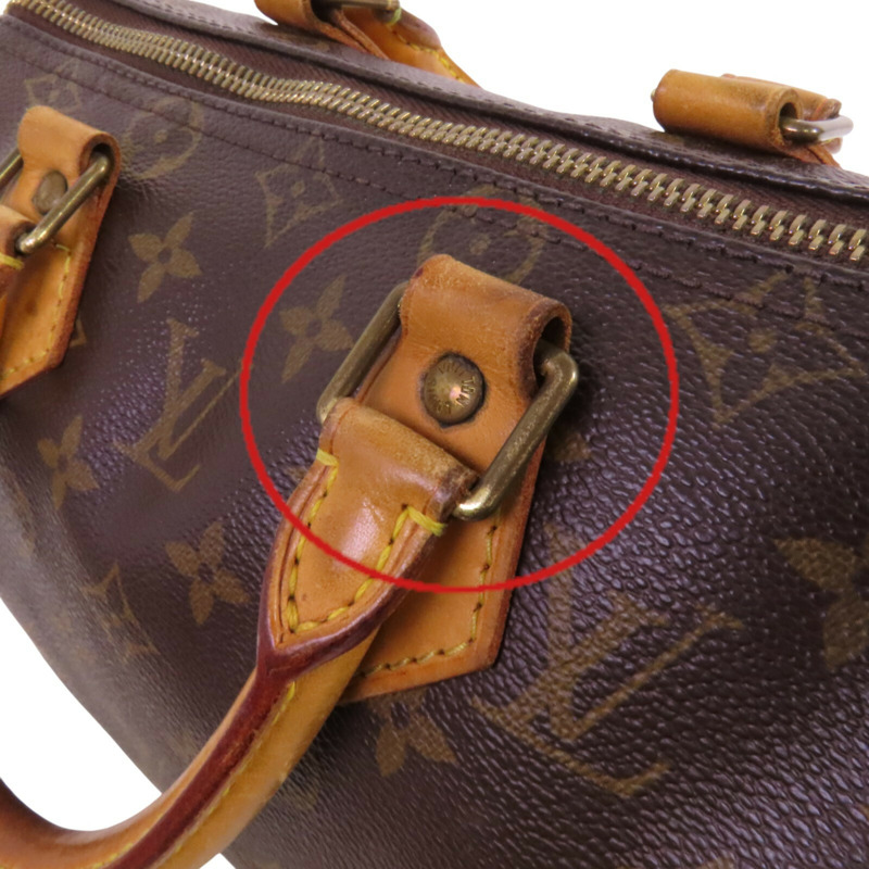 LOUIS VUITTON Monogram Speedy 25金扣手挽袋-18