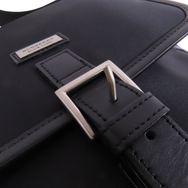 BURBERRY 尼龍Shoulder Bag銀扣肩背袋-14