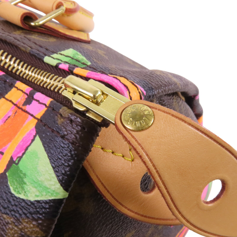 LOUIS VUITTON Monogram Speedy 30金扣手挽袋-14