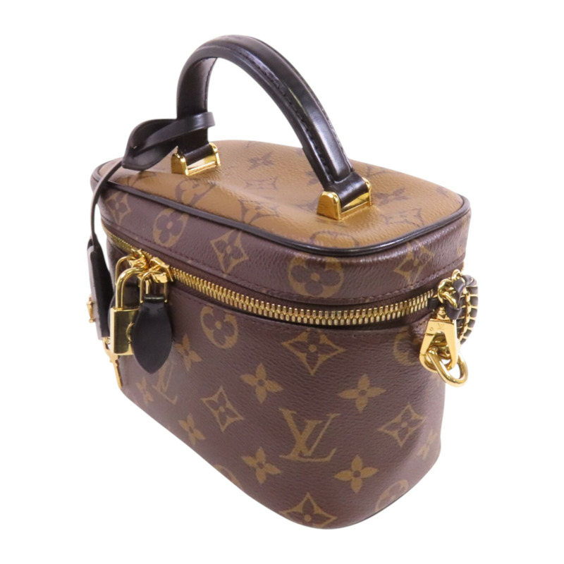 LOUIS VUITTON Monogram Reverse Vanity PM金扣手挽肩背兩用袋-2