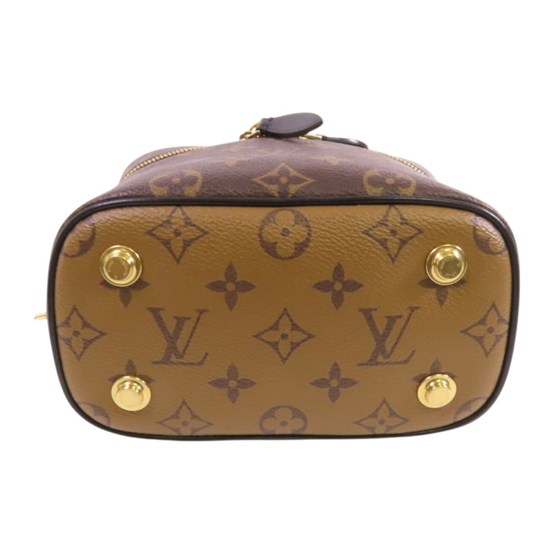 LOUIS VUITTON Monogram Reverse Vanity PM金扣手挽肩背兩用袋-3