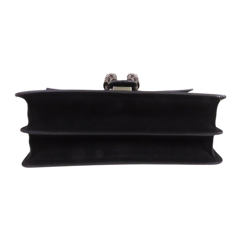 GUCCI 塗層帆布Dionysus銀扣鏈帶肩背袋-3