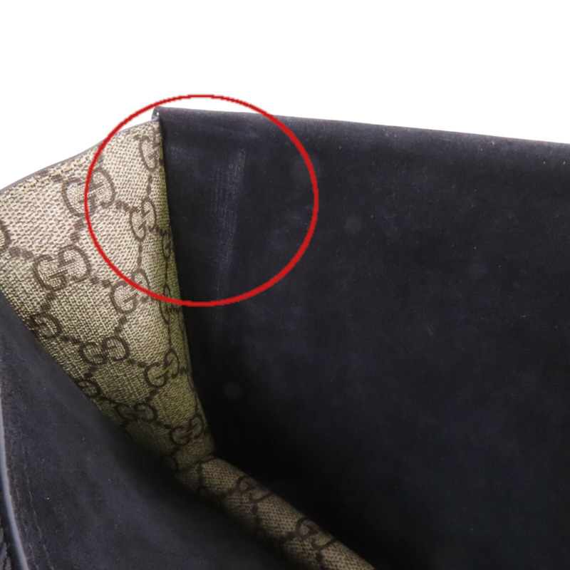 GUCCI 塗層帆布Dionysus銀扣鏈帶肩背袋-18