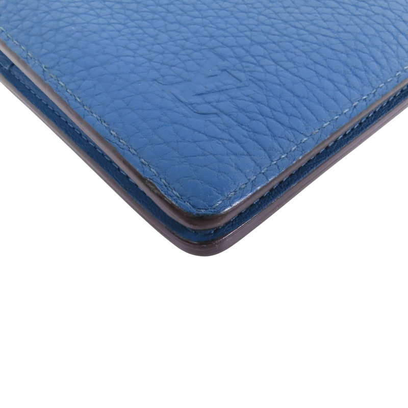 LOUIS VUITTON 牛皮皮革Brazza Long Wallet長錢包-10