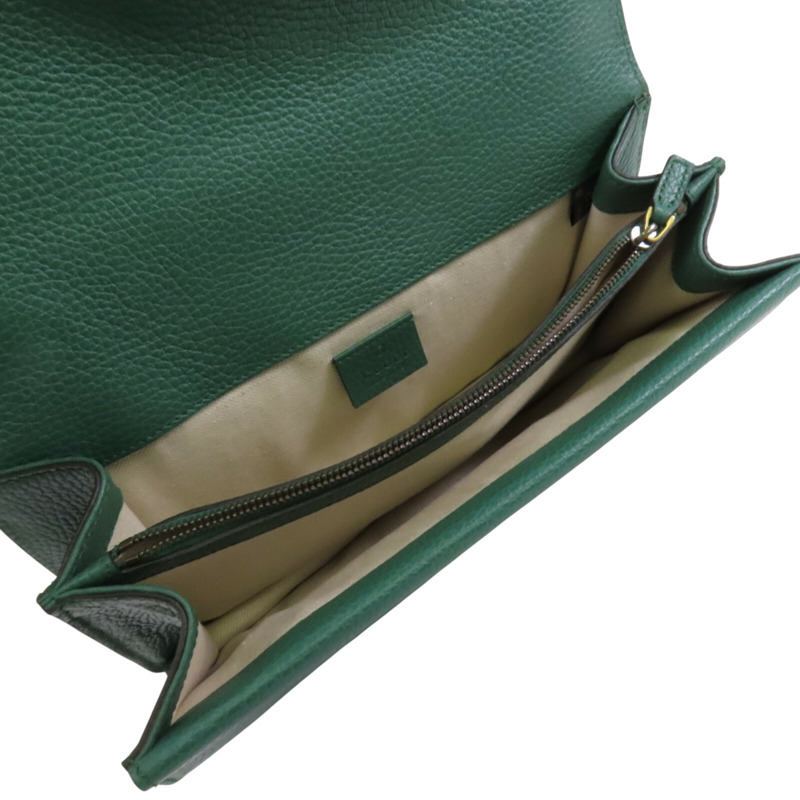 GUCCI 牛皮皮革Dionysus金扣肩背袋-4