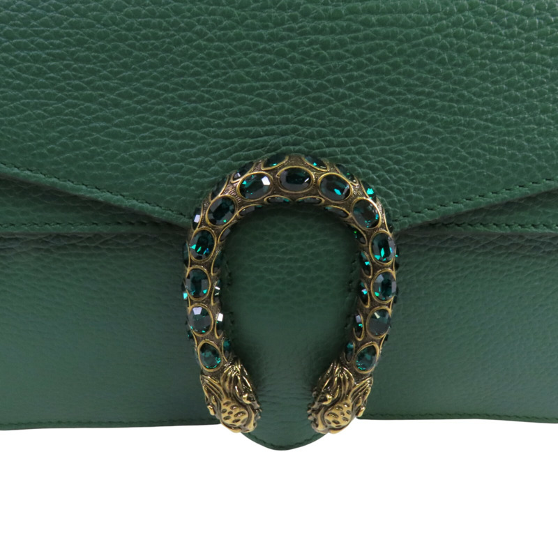 GUCCI 牛皮皮革Dionysus金扣肩背袋-9