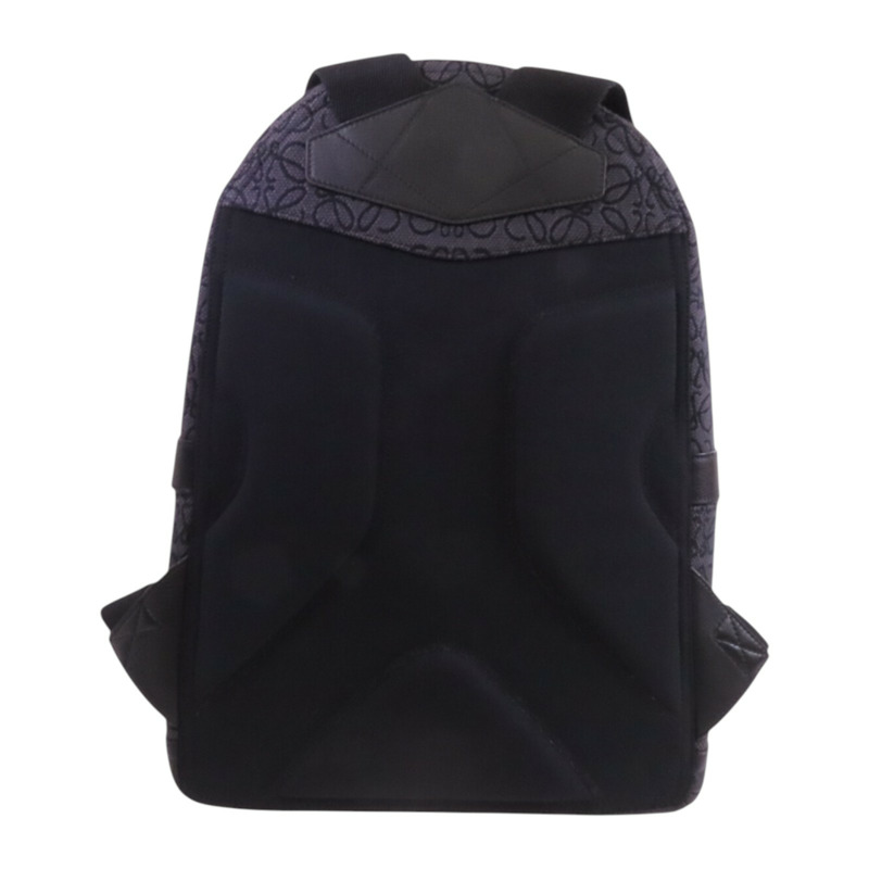 LOEWE 帆布/牛皮皮革Backpack銀扣背包-1