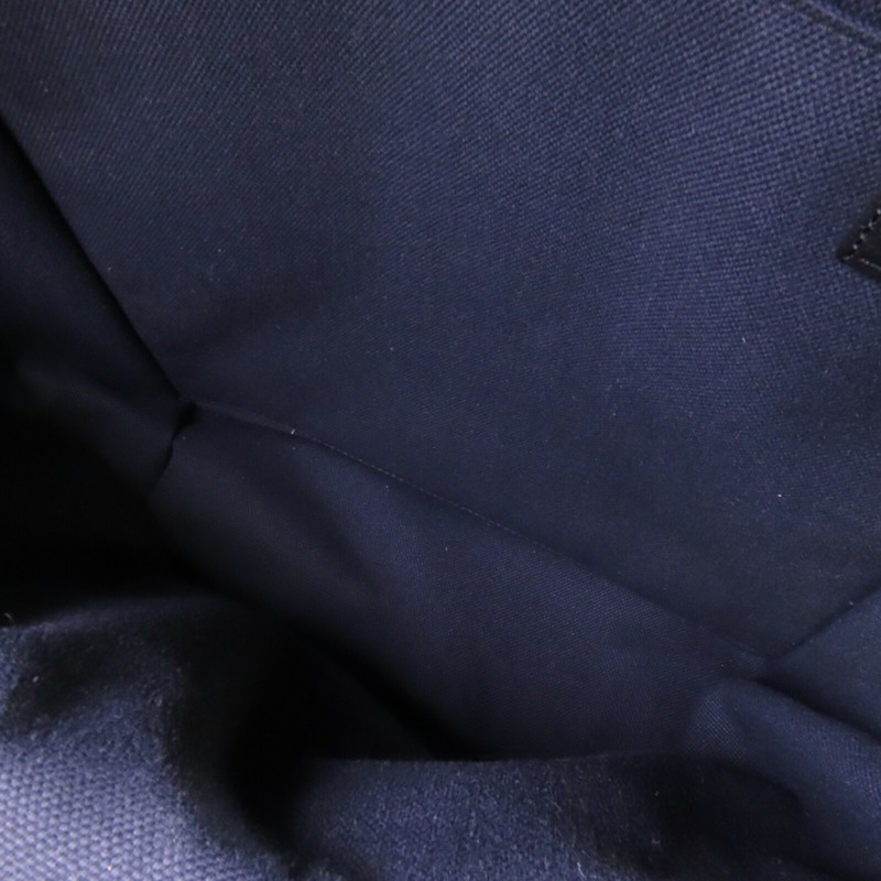 LOEWE 帆布/牛皮皮革Backpack銀扣背包-4