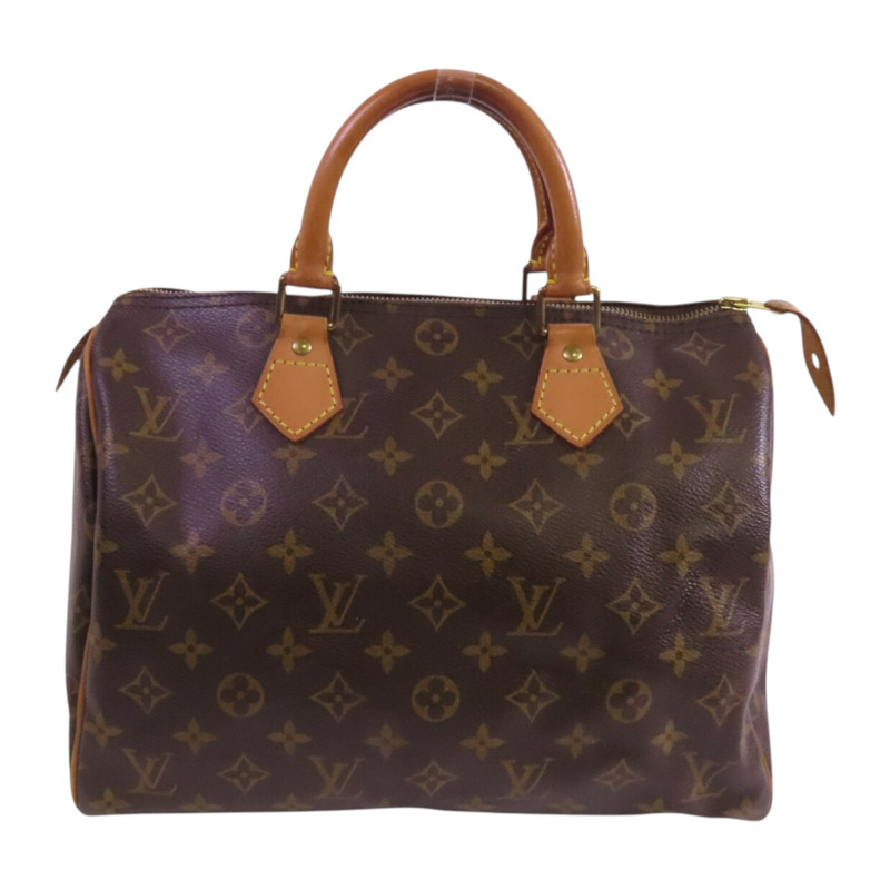 LOUIS VUITTON Monogram Speedy 30金扣手挽袋-0