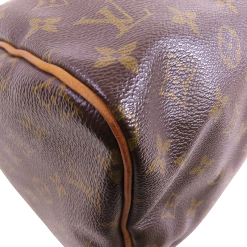 LOUIS VUITTON Monogram Speedy 30金扣手挽袋-10