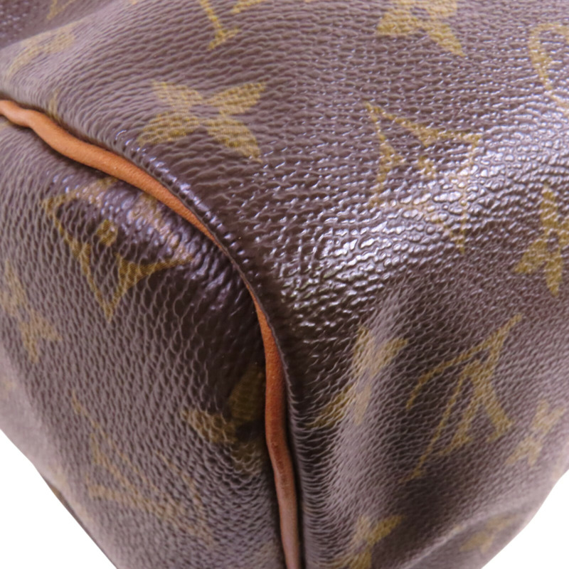 LOUIS VUITTON Monogram Speedy 30金扣手挽袋-12