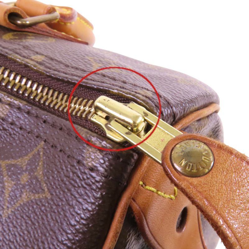 LOUIS VUITTON Monogram Speedy 30金扣手挽袋-14
