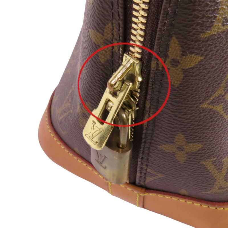 LOUIS VUITTON Monogram Alma PM金扣手挽袋-13