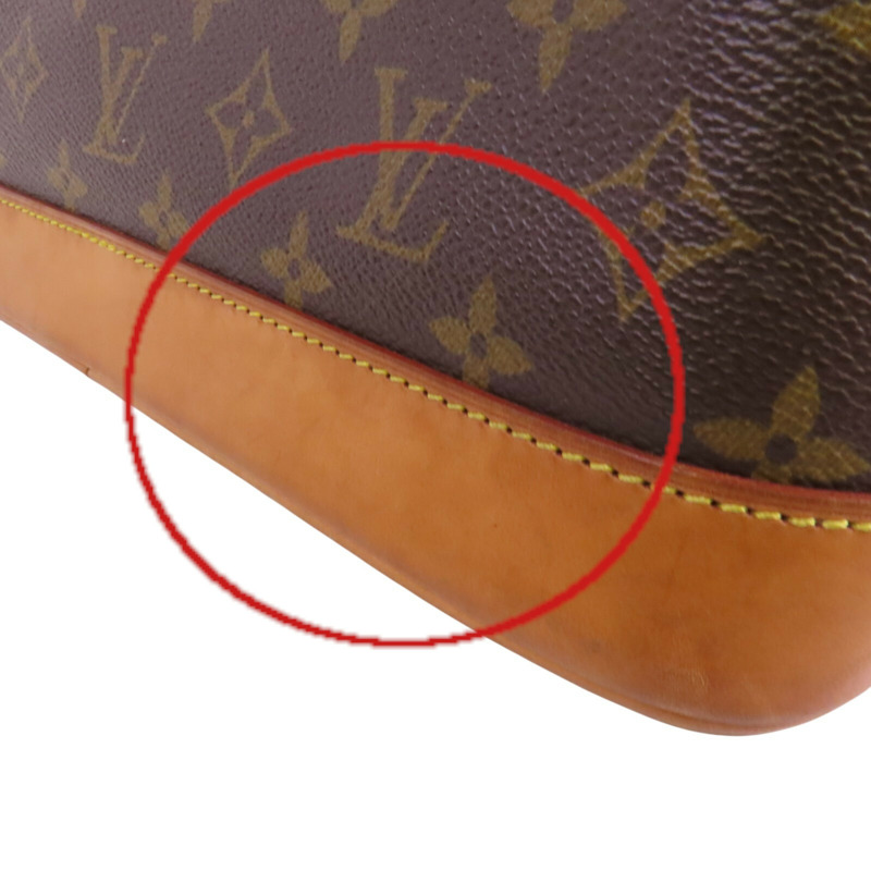 LOUIS VUITTON Monogram Alma PM金扣手挽袋-17