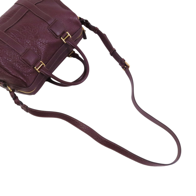 LOEWE 牛皮皮革Shoulder Bag金扣手挽肩背兩用袋-7