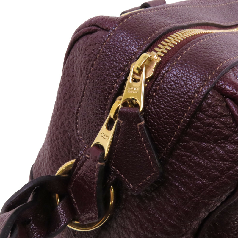 LOEWE 牛皮皮革Shoulder Bag金扣手挽肩背兩用袋-8