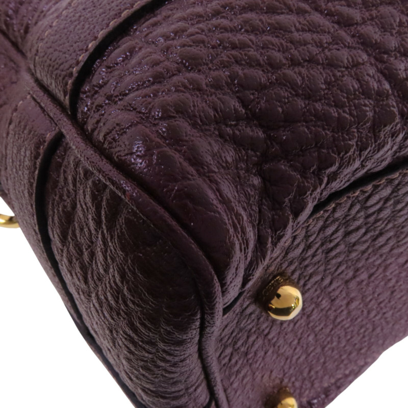 LOEWE 牛皮皮革Shoulder Bag金扣手挽肩背兩用袋-12