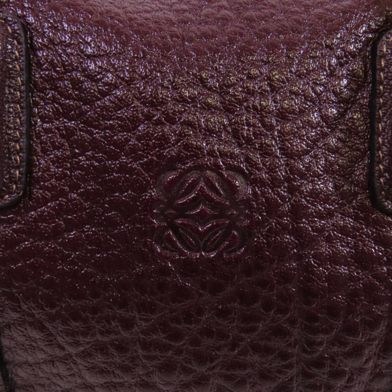 LOEWE 牛皮皮革Shoulder Bag金扣手挽肩背兩用袋-14