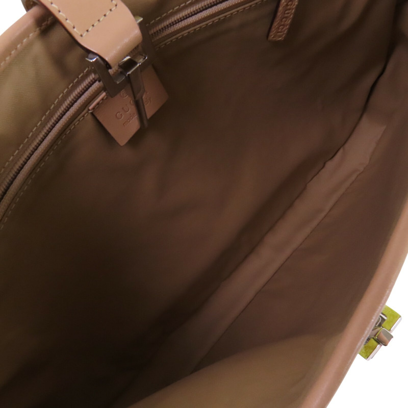 GUCCI GG帆布Jackie銀扣肩背袋-4