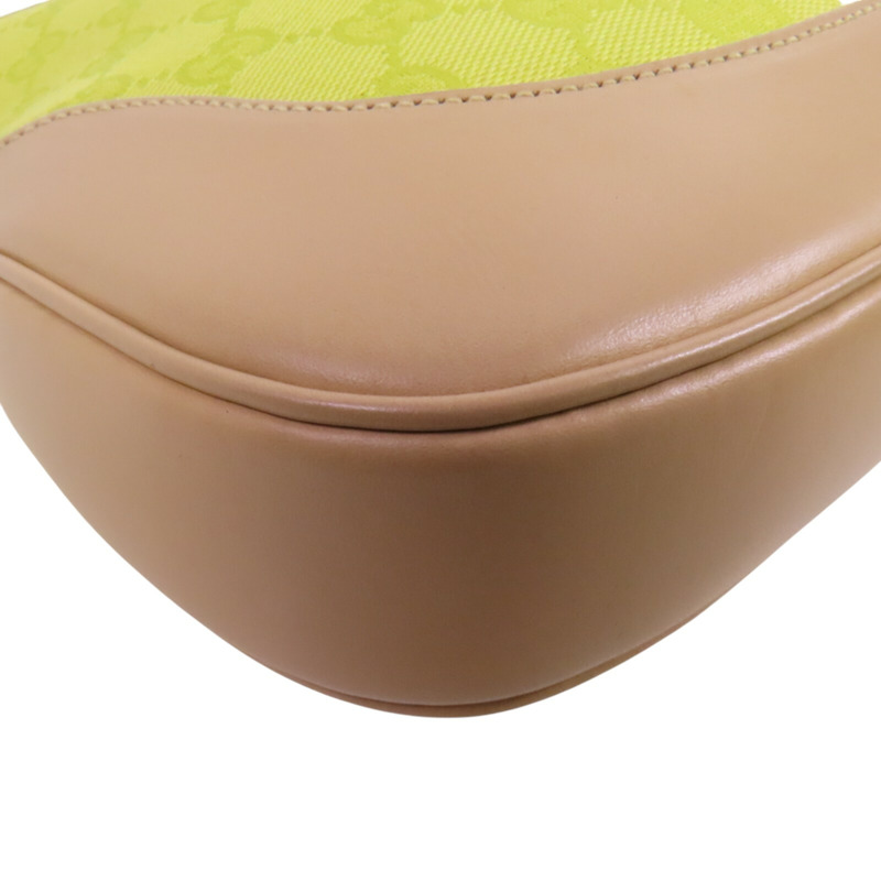 GUCCI GG帆布Jackie銀扣肩背袋-10