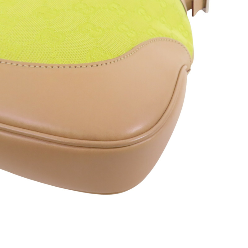 GUCCI GG帆布Jackie銀扣肩背袋-13