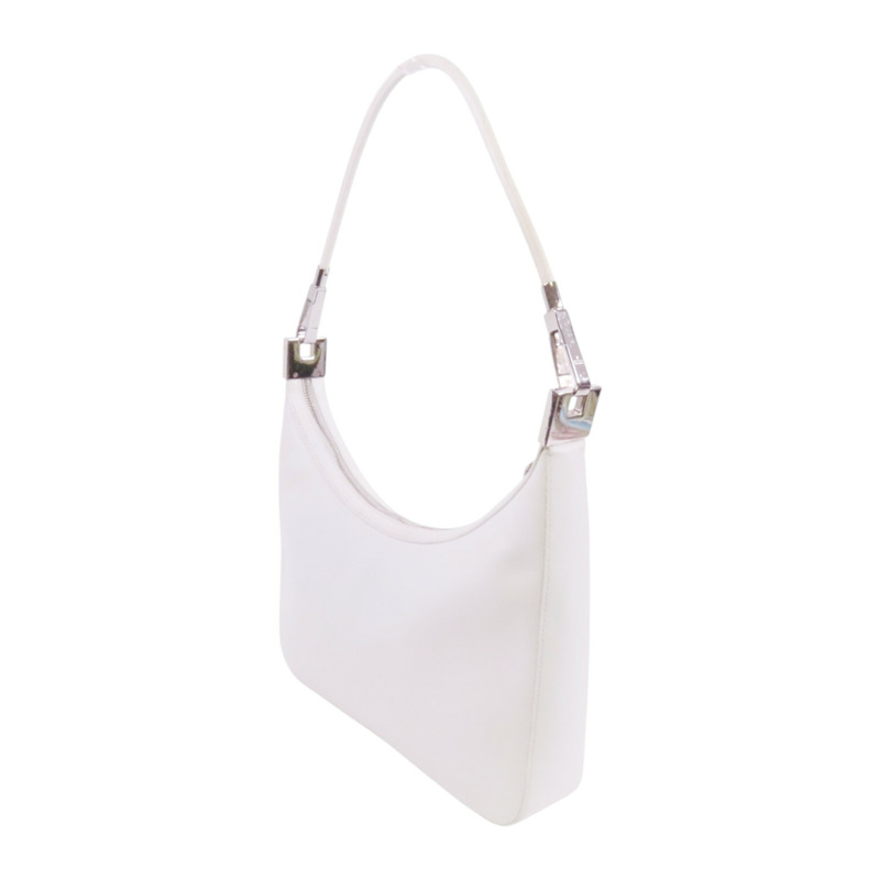 GUCCI 牛皮皮革Shoulder Bag銀扣肩背袋-2