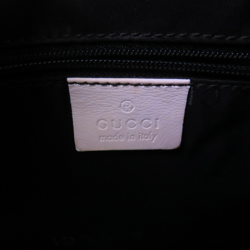 GUCCI 牛皮皮革Shoulder Bag銀扣肩背袋-5