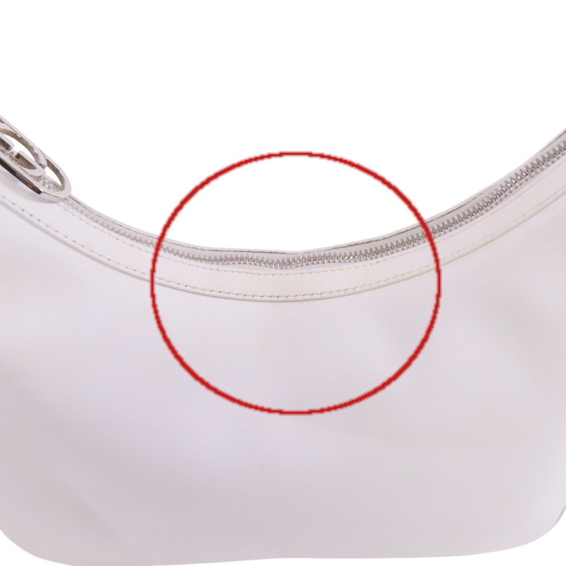 GUCCI 牛皮皮革Shoulder Bag銀扣肩背袋-13