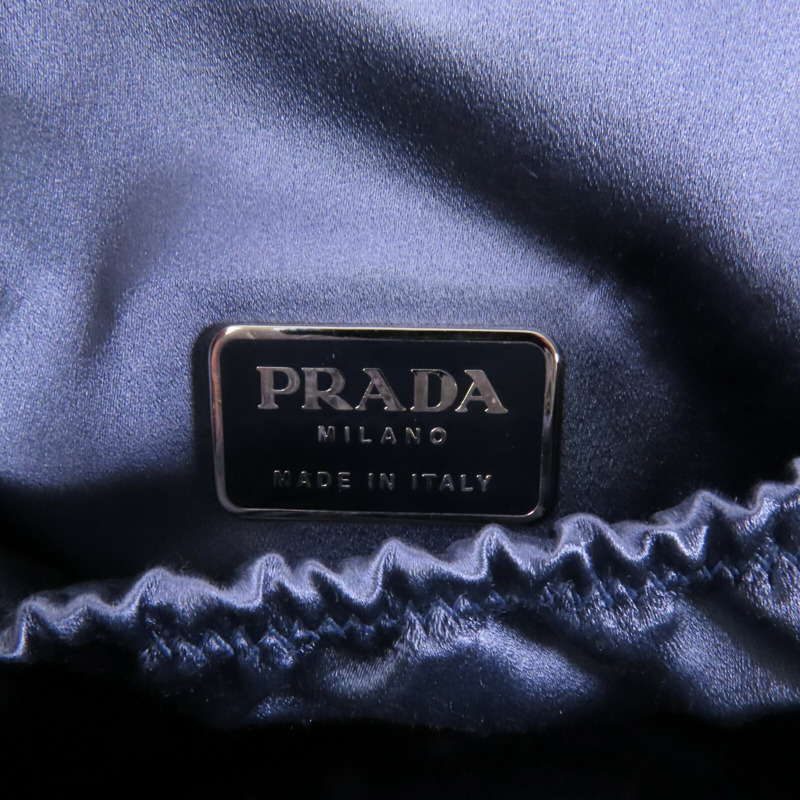 PRADA 尼龍/緞質Hand Bag手挽袋-5
